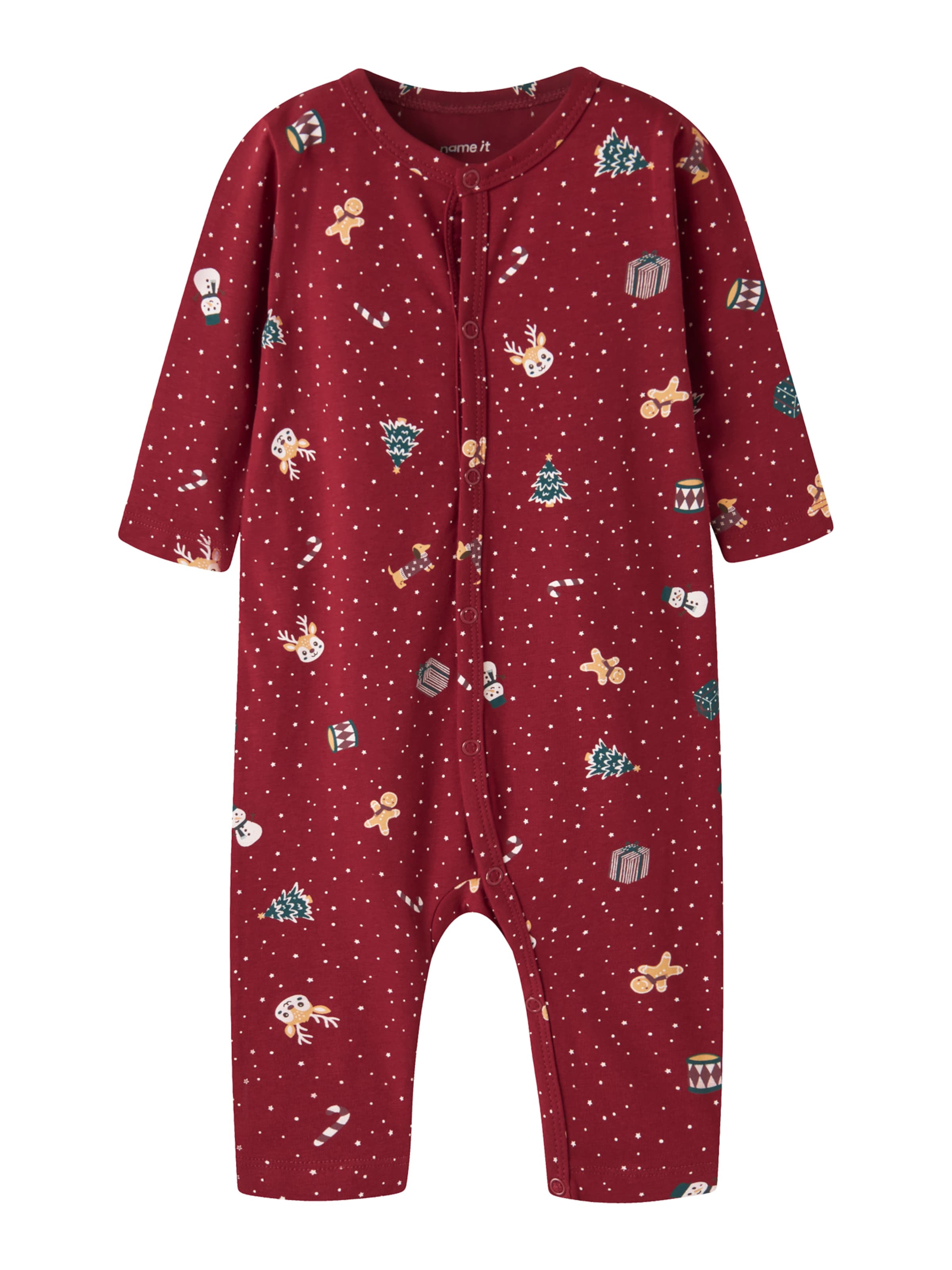 NAME IT Pajamas 'NBNVismas' in Red: front