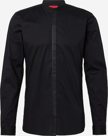 HUGO Red Button Up Shirt 'Enrique' in Black: front