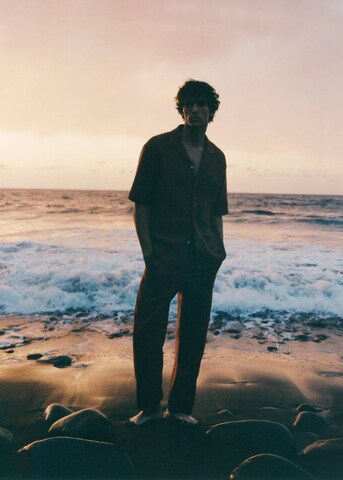 MANGO MAN Regular Fit Hemd 'Ditella' in Rot