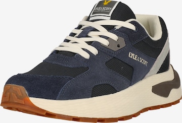Lyle & Scott Platform trainers 'Logan' in Blue: front