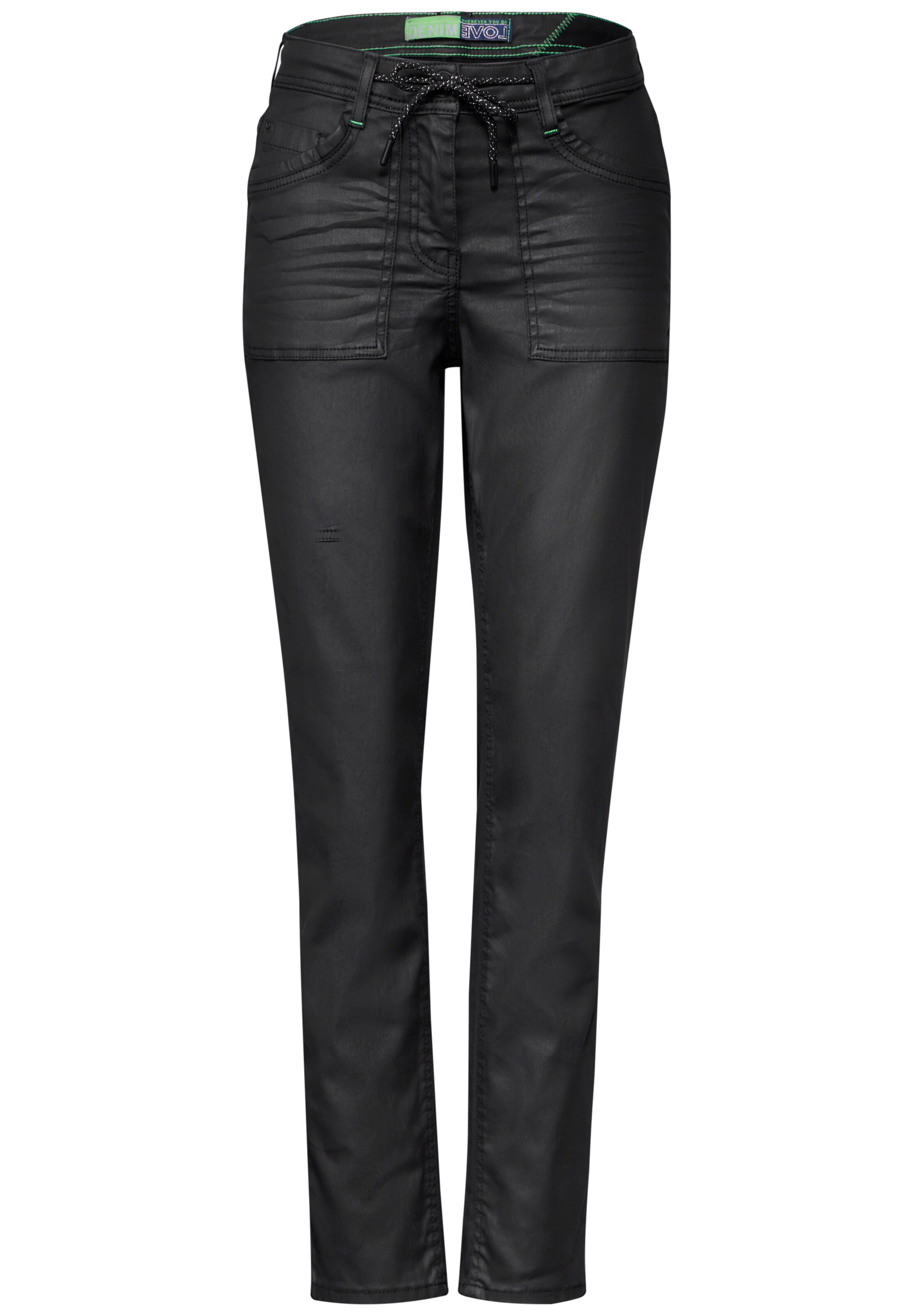 CECIL Regular Jeans in Schwarz: Vorderseite
