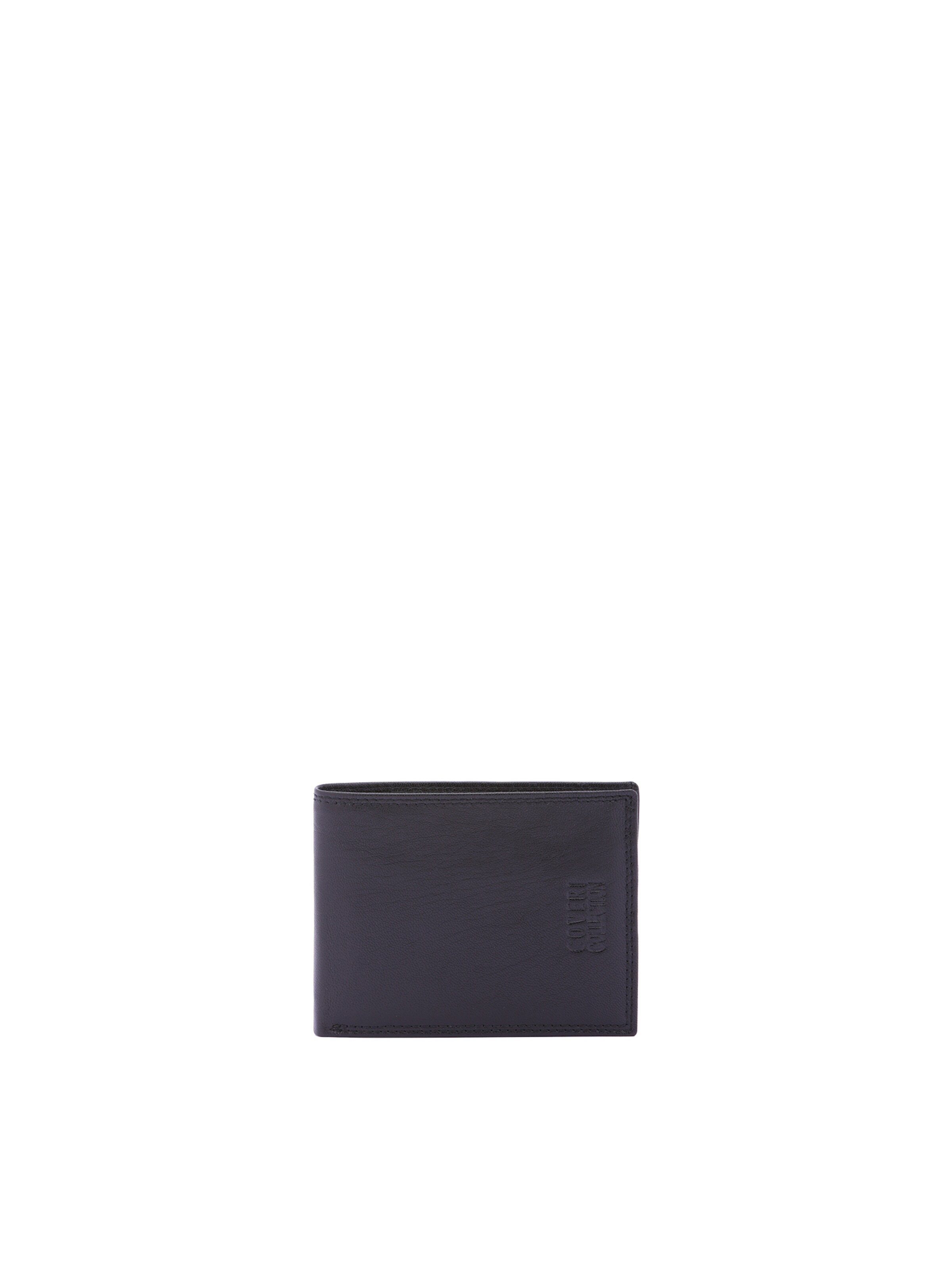 Portamonete di Coveri Collection in nero: frontale