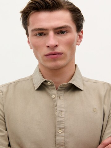Scalpers Polera Colors Shirt ' ' in Beige