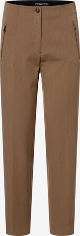 ZERRES Regular Pants ' Jane ' in Brown: front