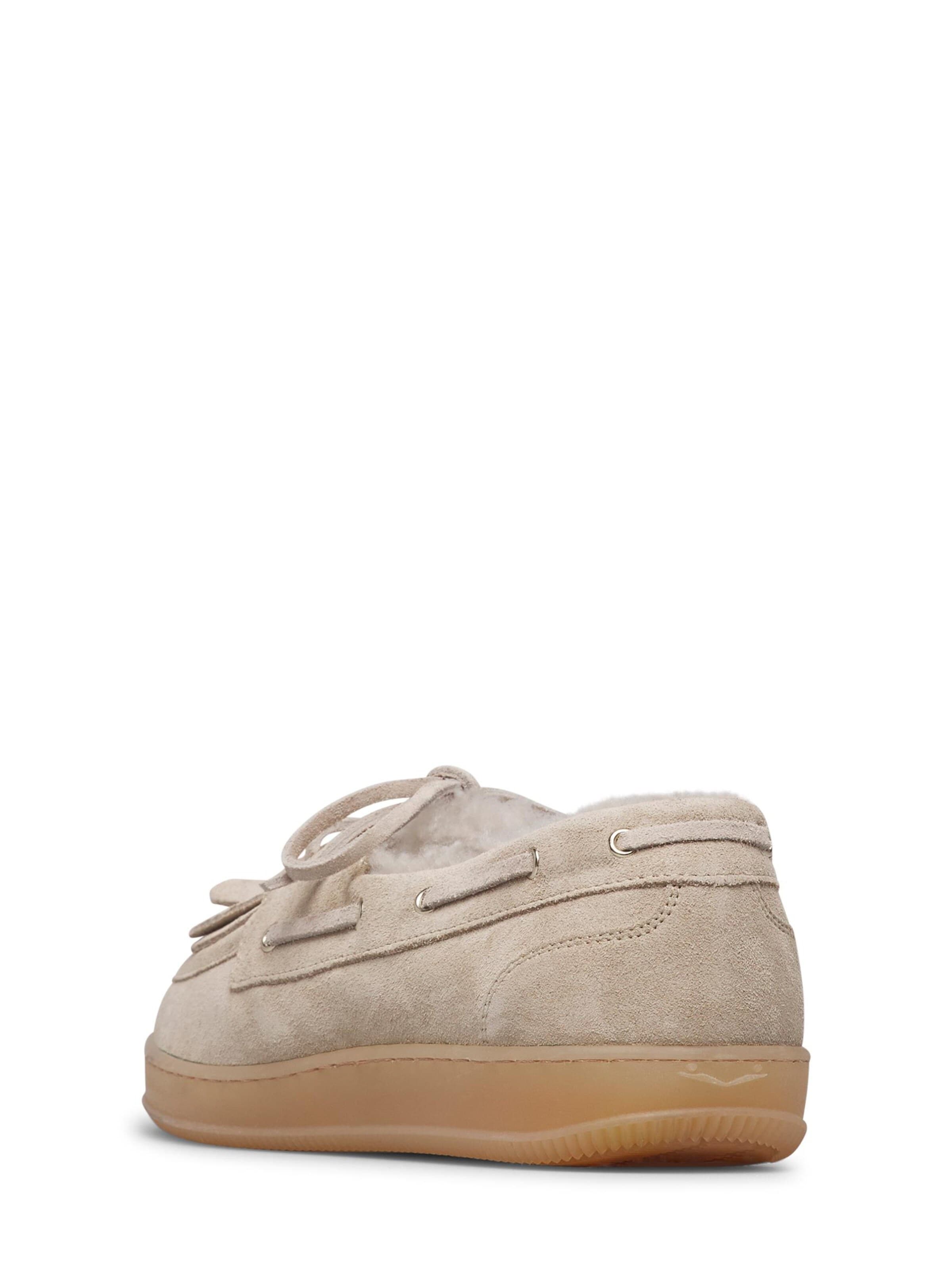 Voile blanche Schnürschuh 'OLIVIA'‌‌‌‌‌ in Beige