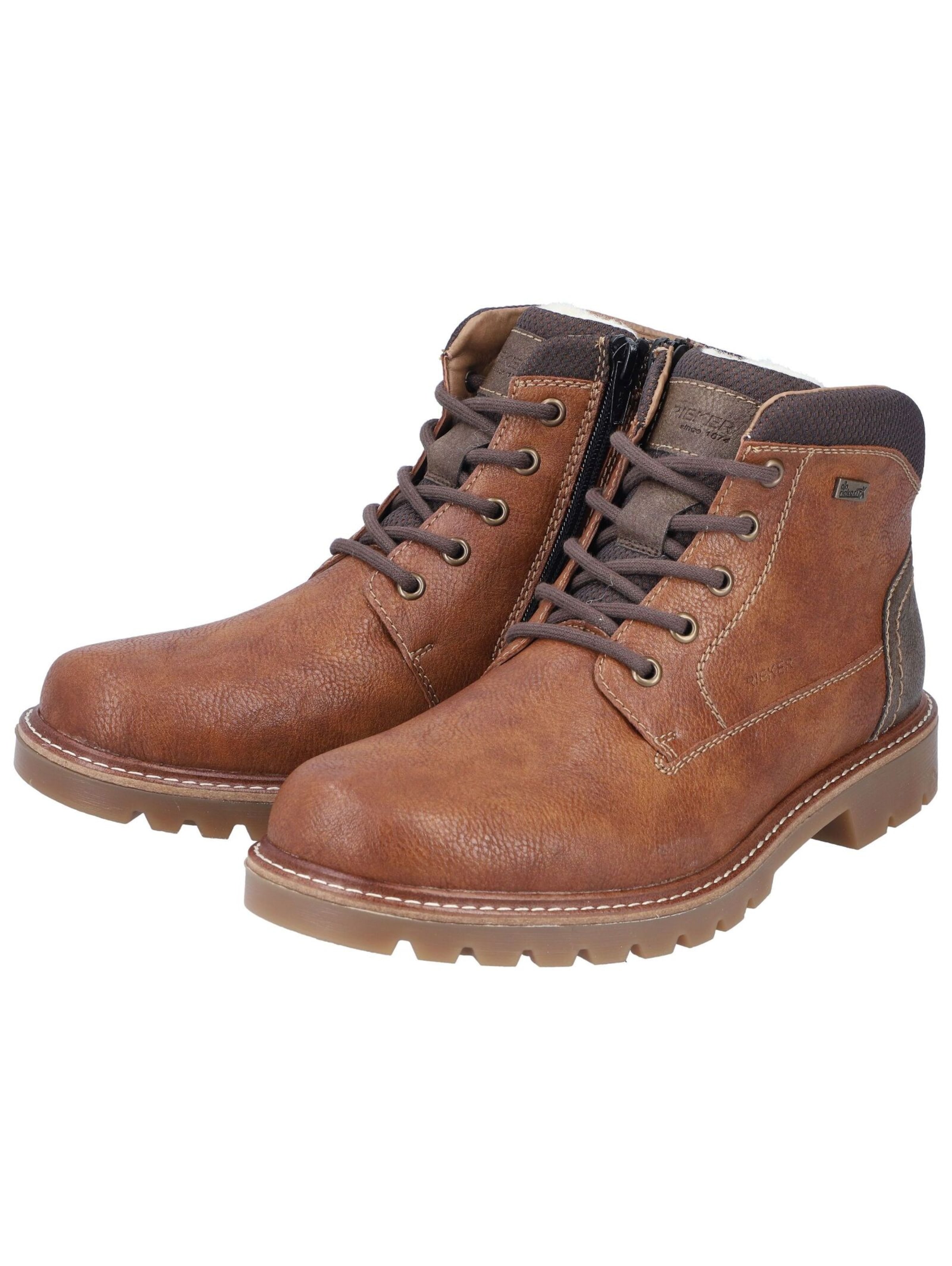 Bottes à lacets Rieker en marron