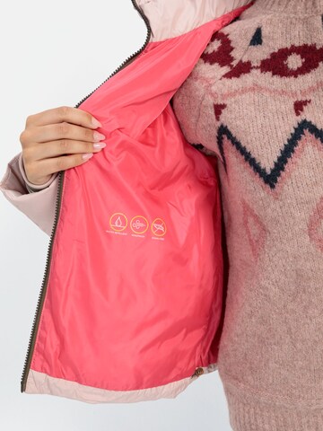 CAMEL ACTIVE Cropped Pufferjacke aus recyceltem Polyester in Pink
