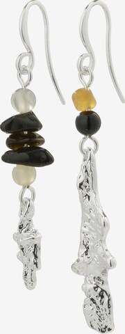 Pilgrim Earrings 'Flow' in Silver: front