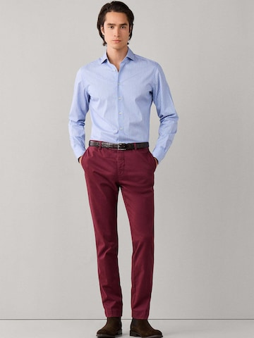 Hackett London Slim fit Chino trousers 'KENSINGTON ' in Red