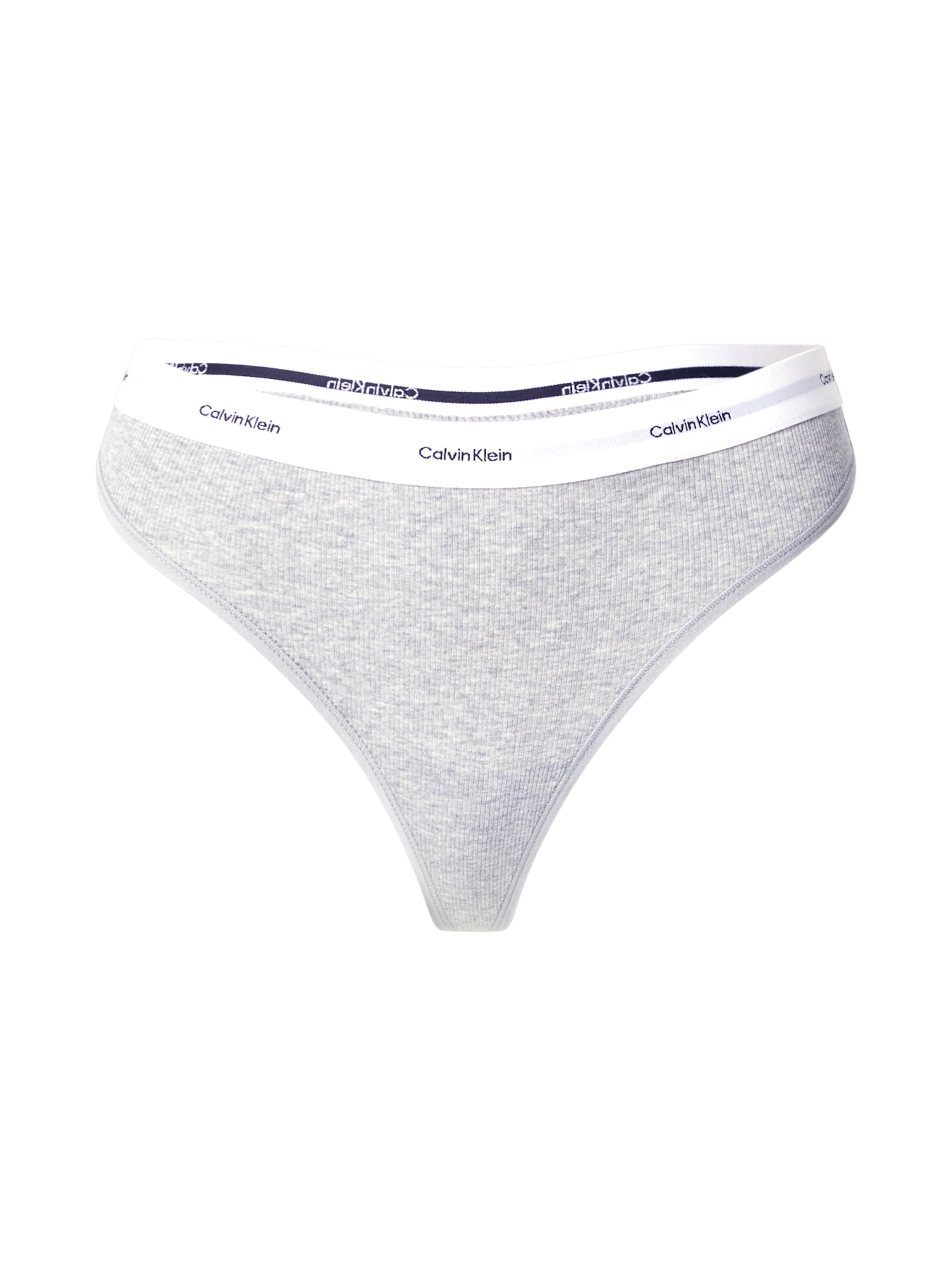 Calvin Klein Underwear String in Grey: front