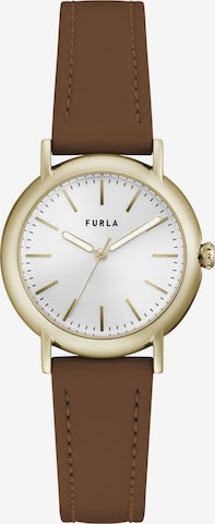 FURLA Analog Watch in Brown: front