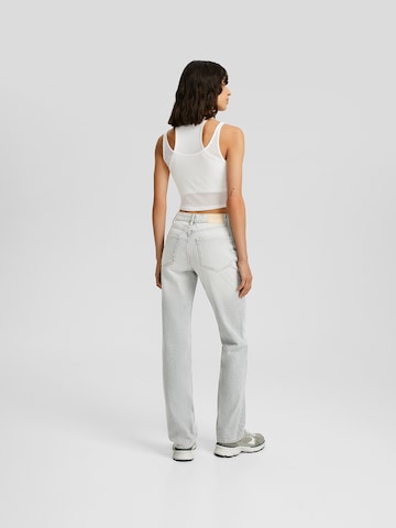 Bershka Regular Jeans in Grijs