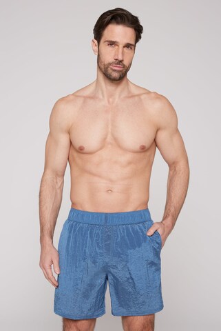 CMPD Board Shorts in Blue: front