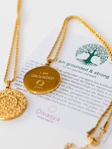 Divasya Necklace 'I am grounded' in Gold