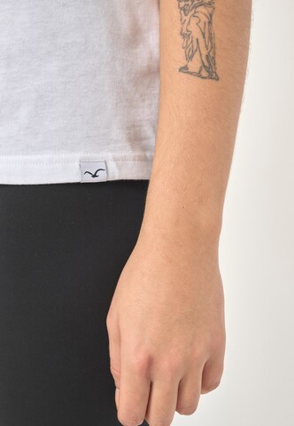 Cleptomanicx T-Shirt 'Basic Tee Ligull' in Weiß