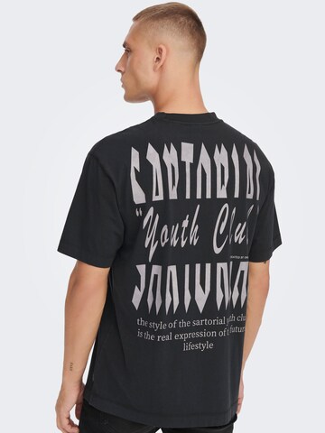 Only & Sons T-Shirt 'Sean' in Schwarz