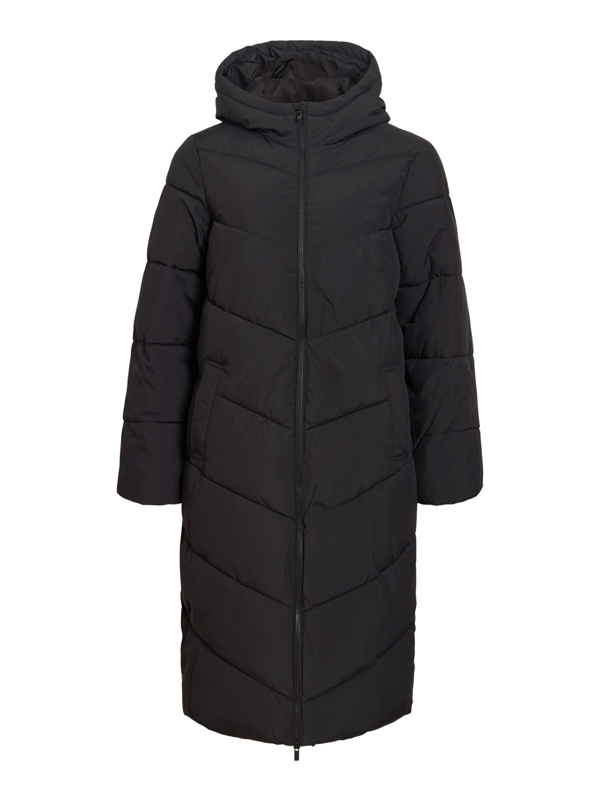 VILA Winter coat 'VILavender' in Black: front