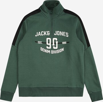 Jack & Jones Junior Sweatshirt 'DIVISION' in Groen: voorkant