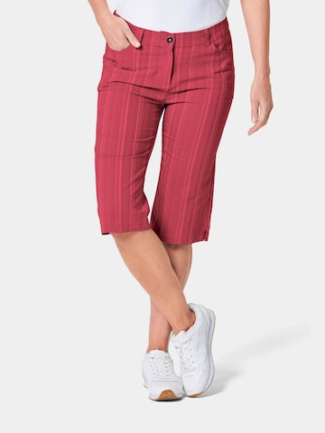 Regular Pantalon Goldner en rouge : devant