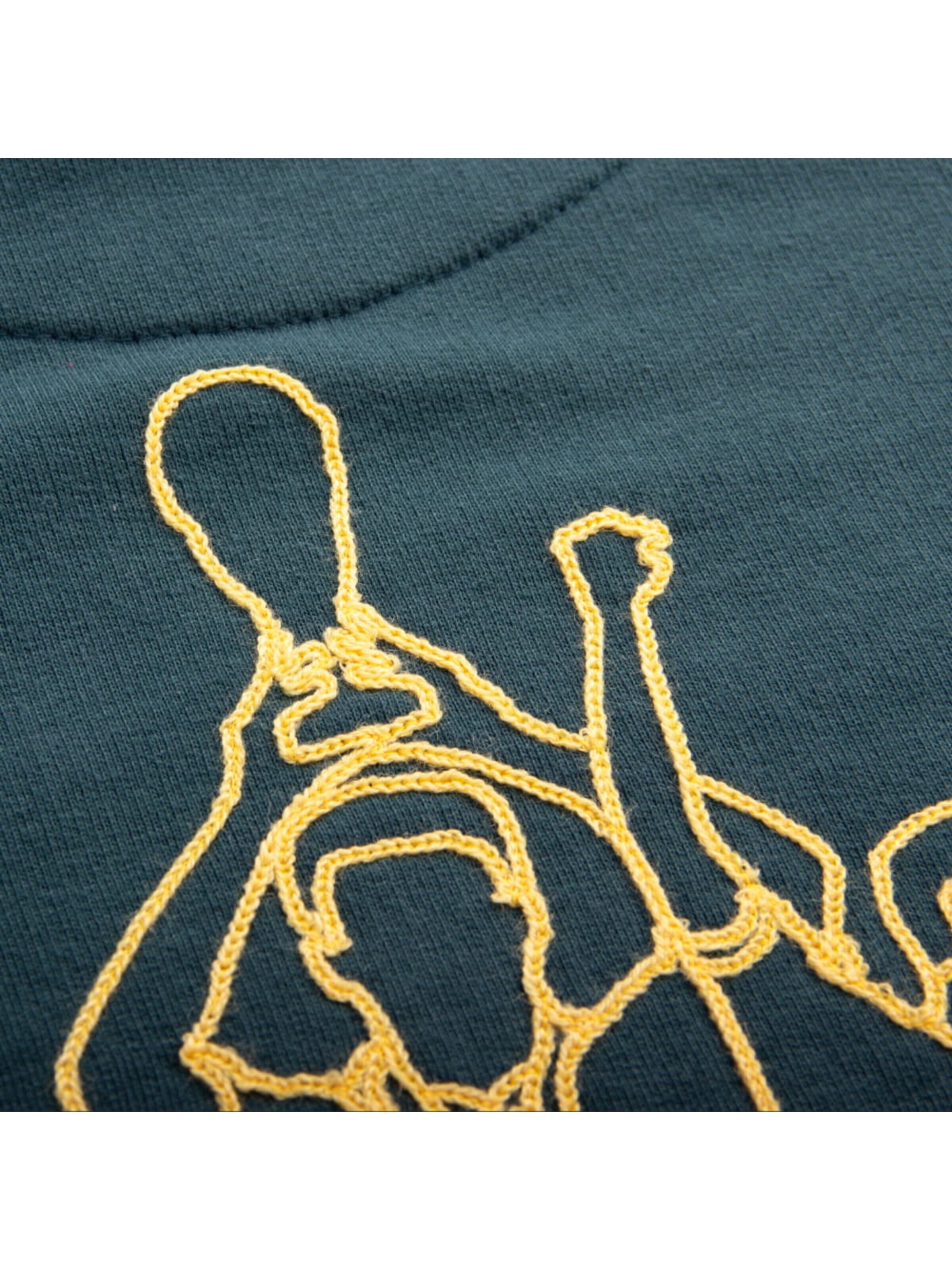 COPA FOOTBALL Trui 'Brazil Legends Geborduurde Hoodie' in Groen