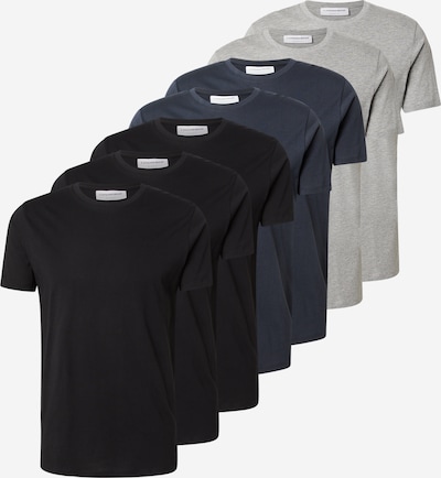 Marškinėliai iš Lindbergh, spalva – tamsiai mėlyna / margai pilka / juoda, Prekių apžvalga