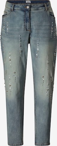 Angel of Style Slimfit Jeans in Blauw: voorkant