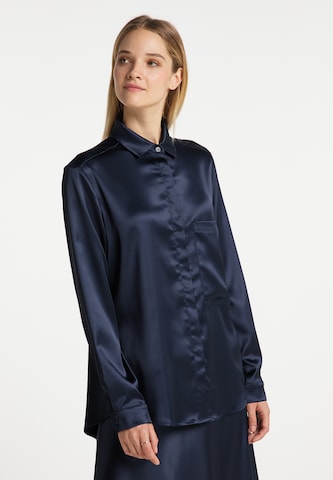 DreiMaster Klassik Bluse in Blau: predná strana