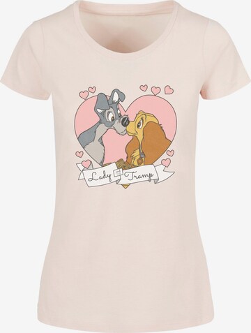 ABSOLUTE CULT T-Shirt 'Lady And The Tramp - Love' in Pink: predná strana