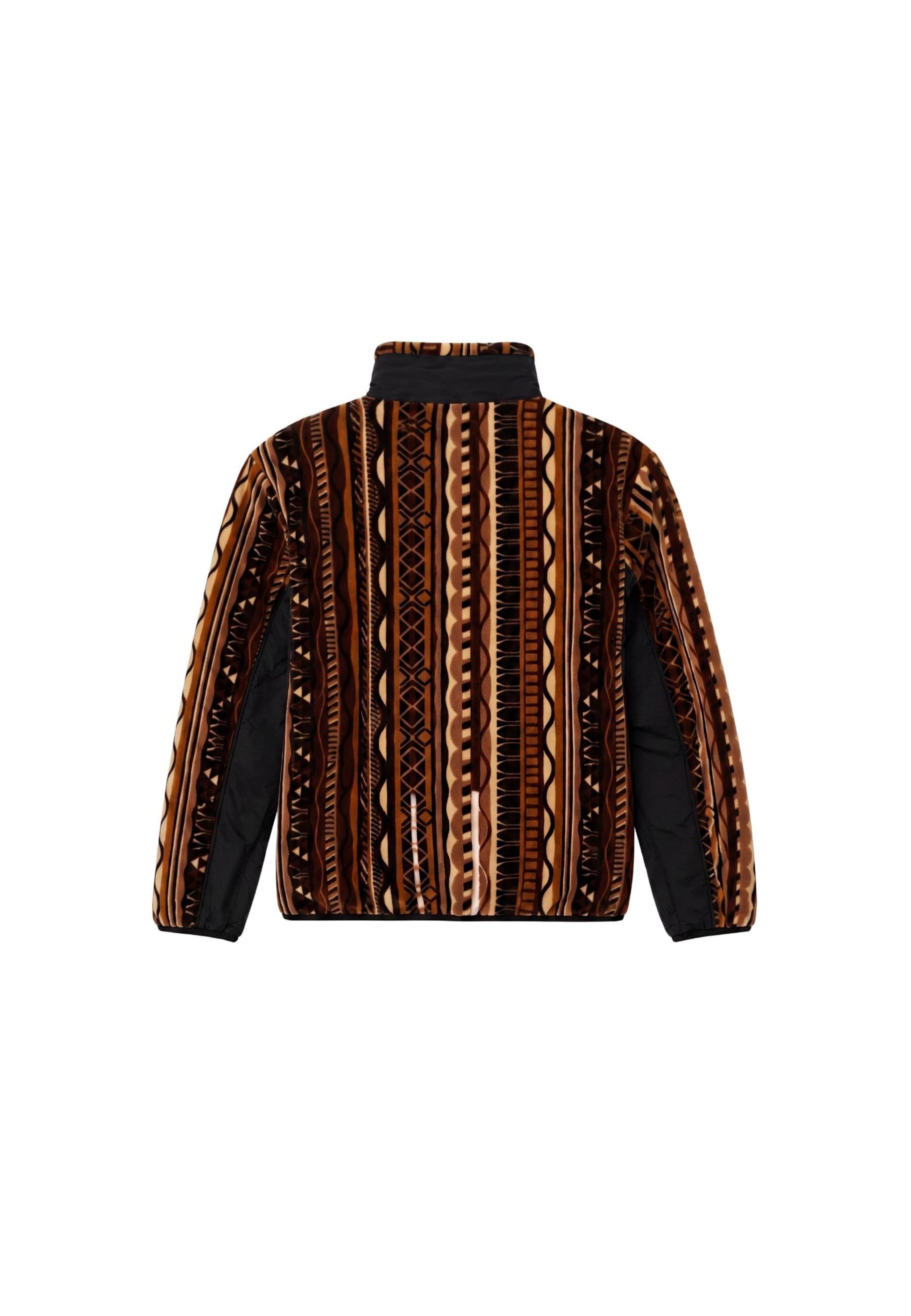 Colucci Fleece jas in Bruin