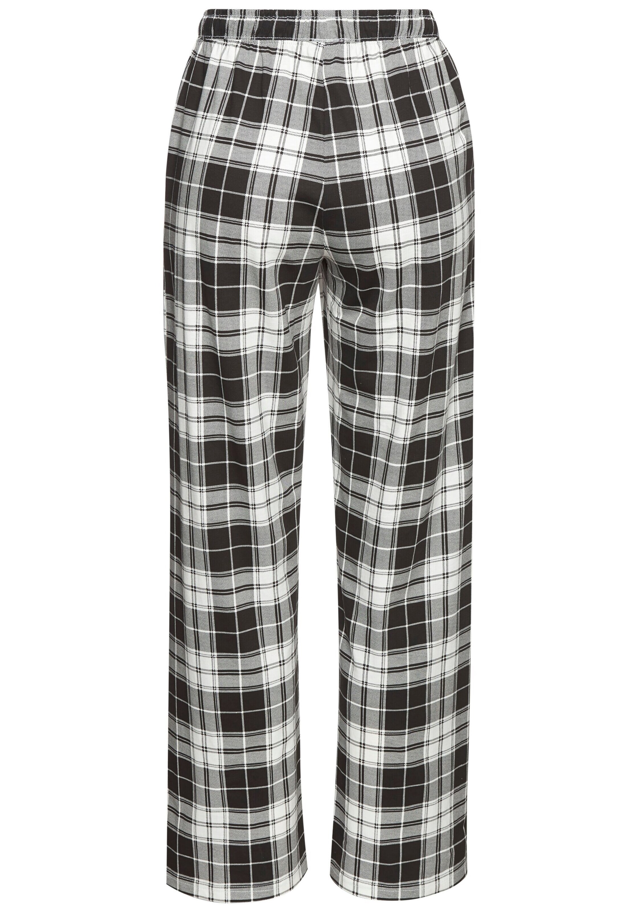 VIVANCE Pyjamahose in Schwarz