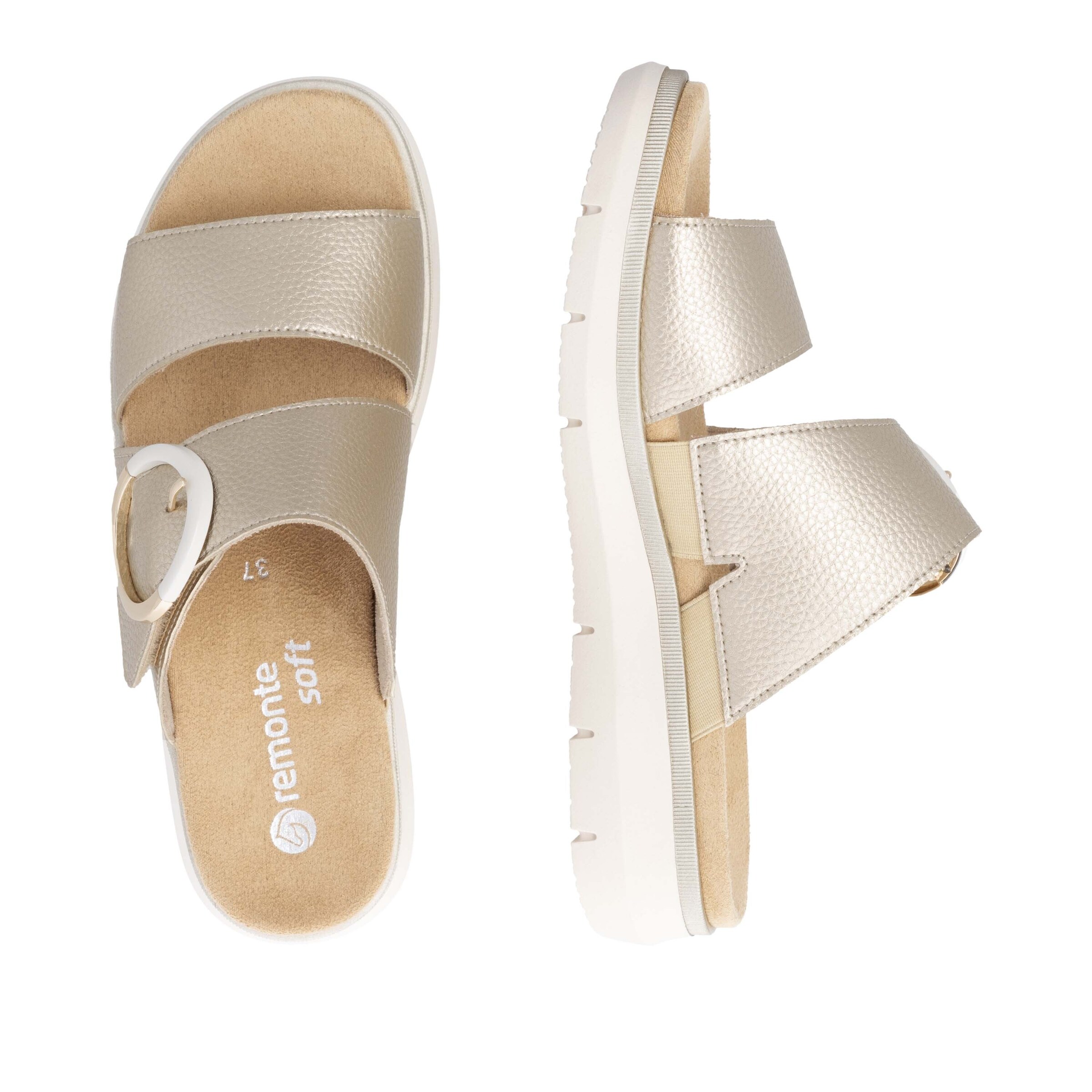 REMONTE Pantolette in Gold