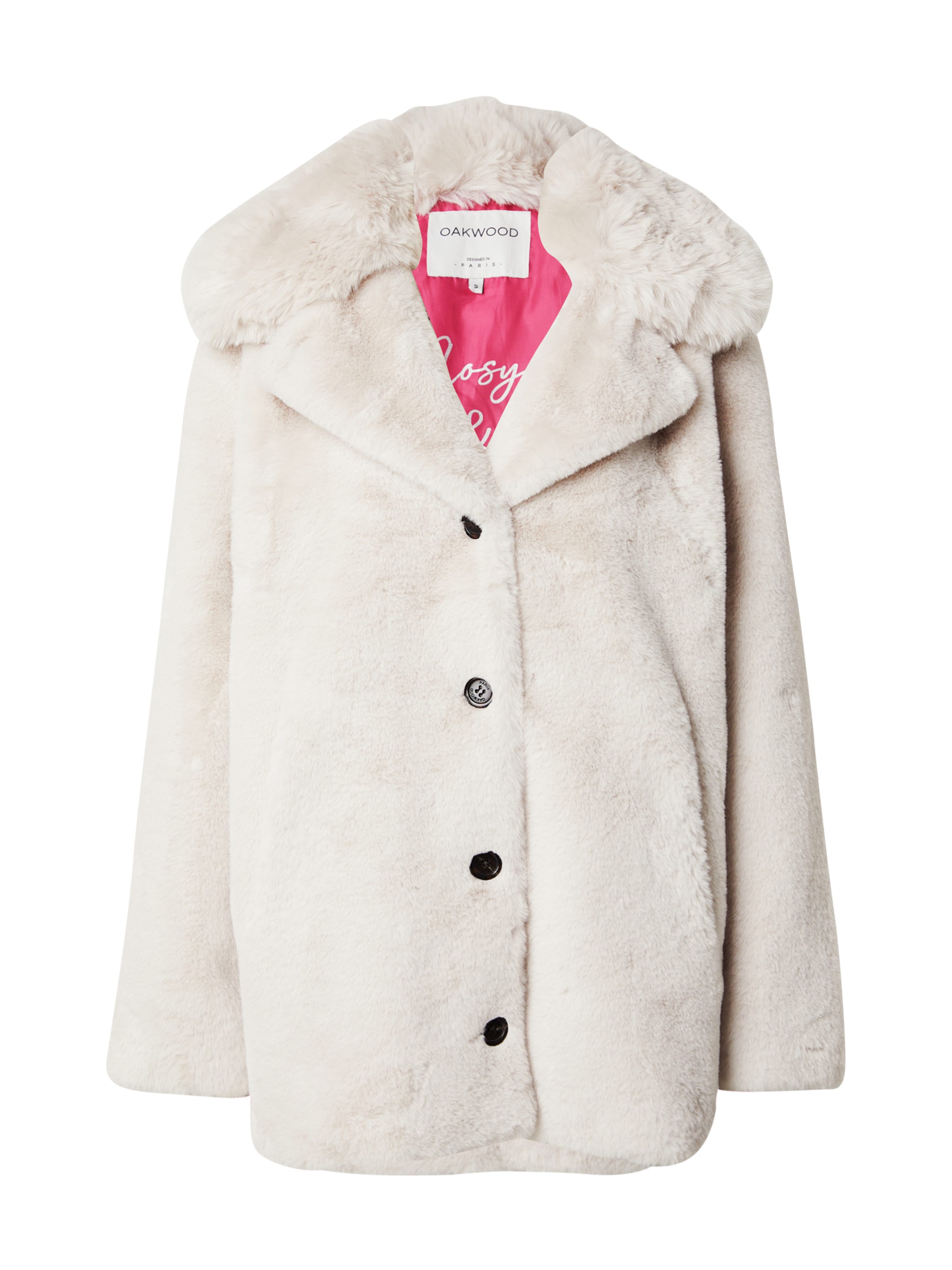 OAKWOOD Zimski plašč 'KANDA' | bež barva: sprednja stran