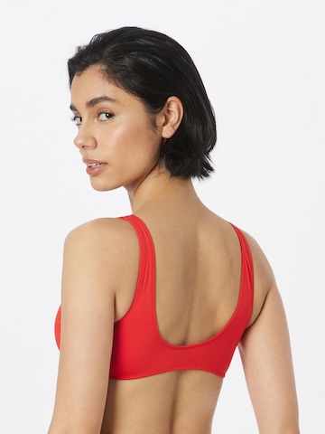 Calvin Klein Swimwear Bustier Bikini zgornji del | rdeča barva