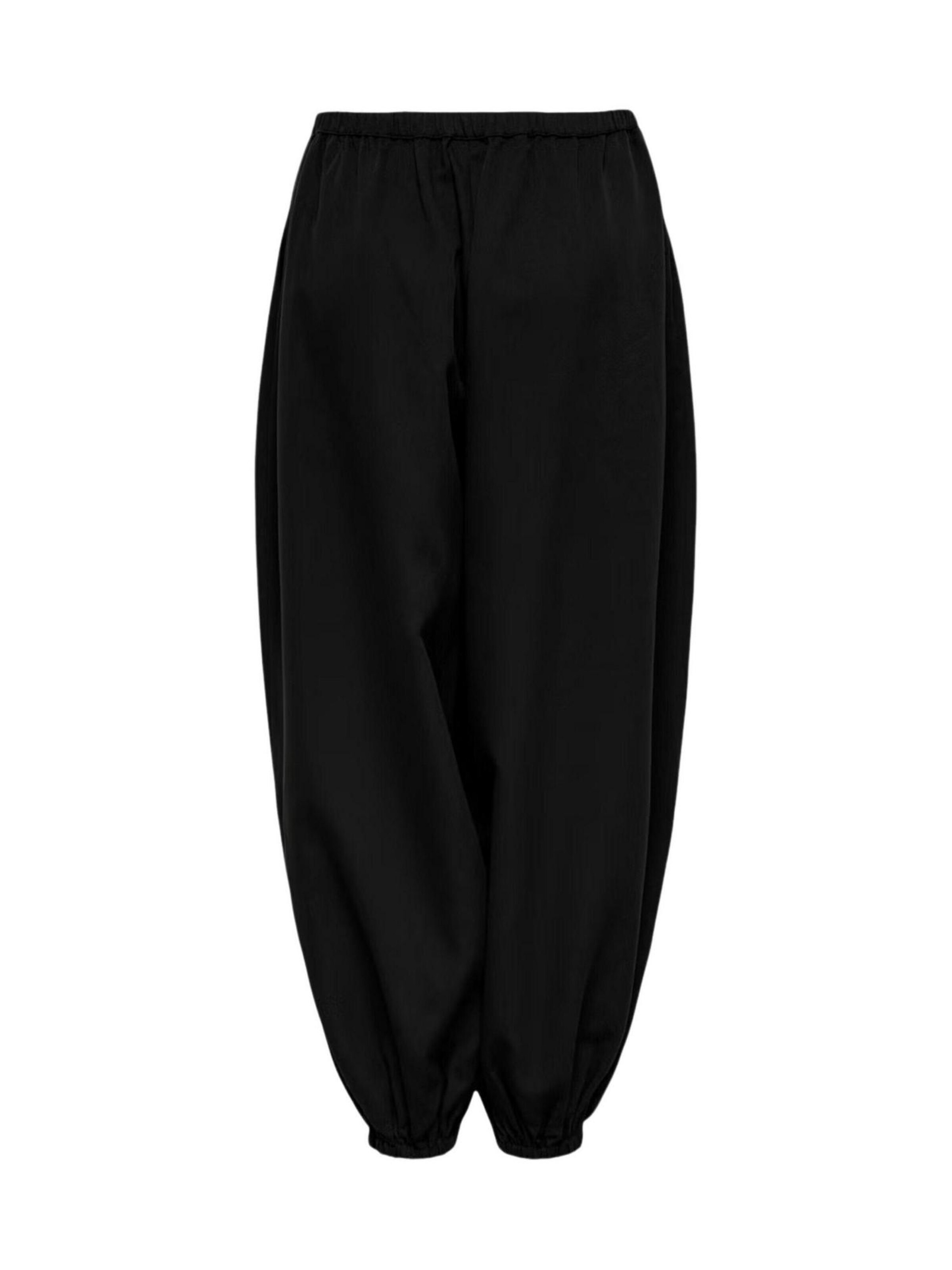 Wide leg Pantaloni 'JDYPALOMA MW LOOSE PANT WVN NOOS 15377891' di JDY in nero