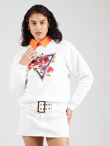GUESS Sweatshirt in Weiß: Vorderseite