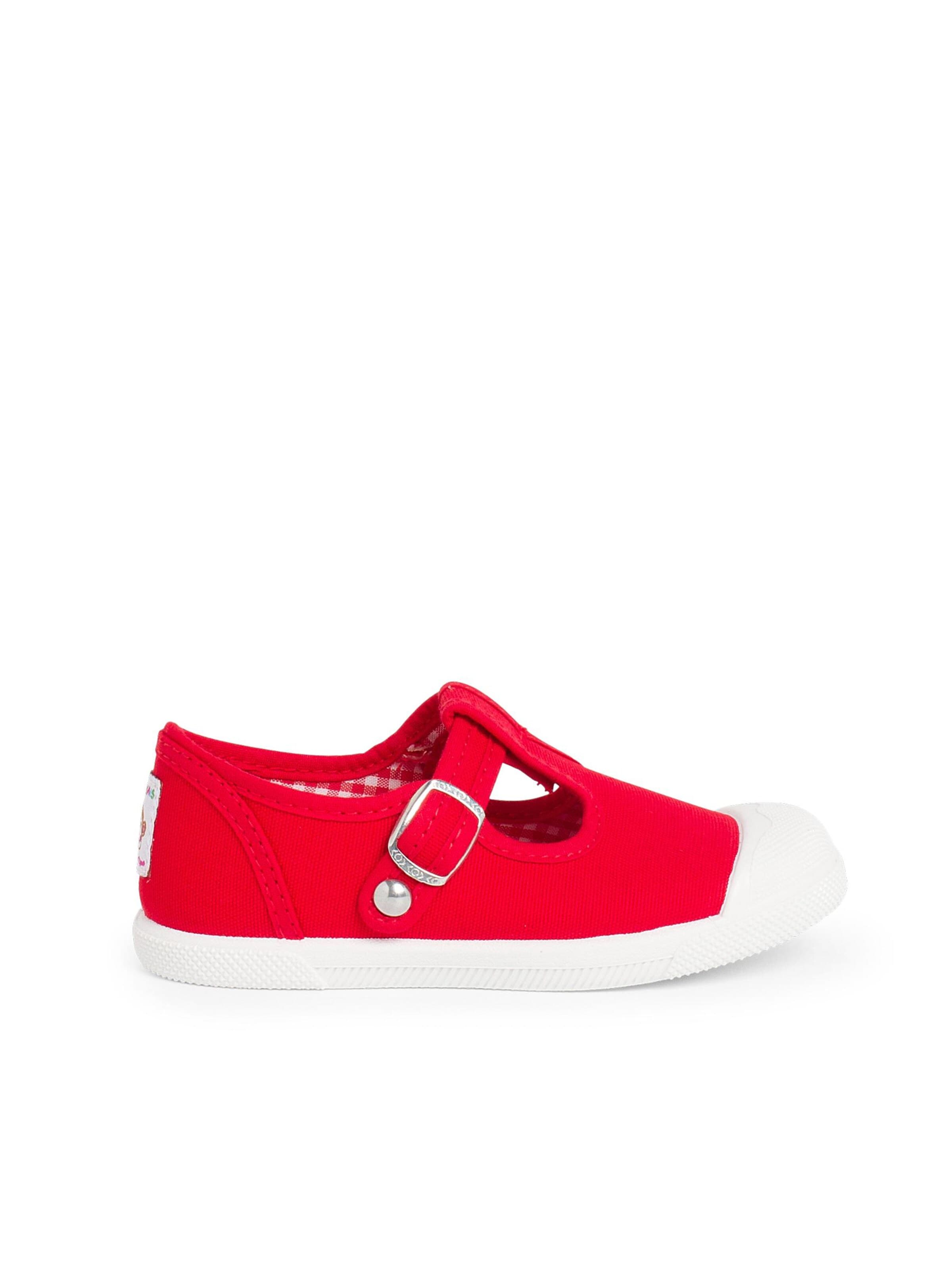 Pisamonas - Sapato de primeiros passos em vermelho