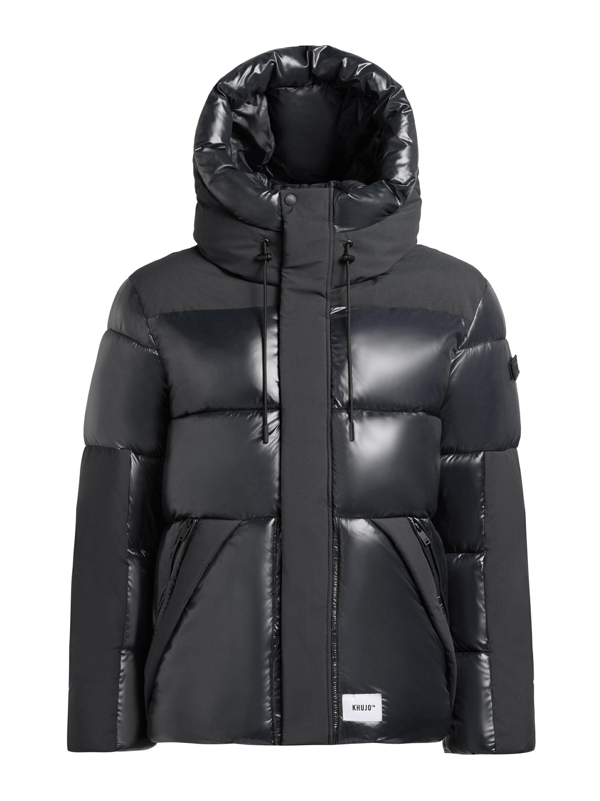 Veste d’hiver 'Alst' khujo en noir : devant