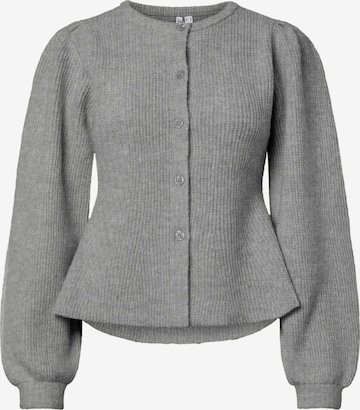 PIECES Strickjacke 'PCSILLY' BC' in Grau: Vorderseite