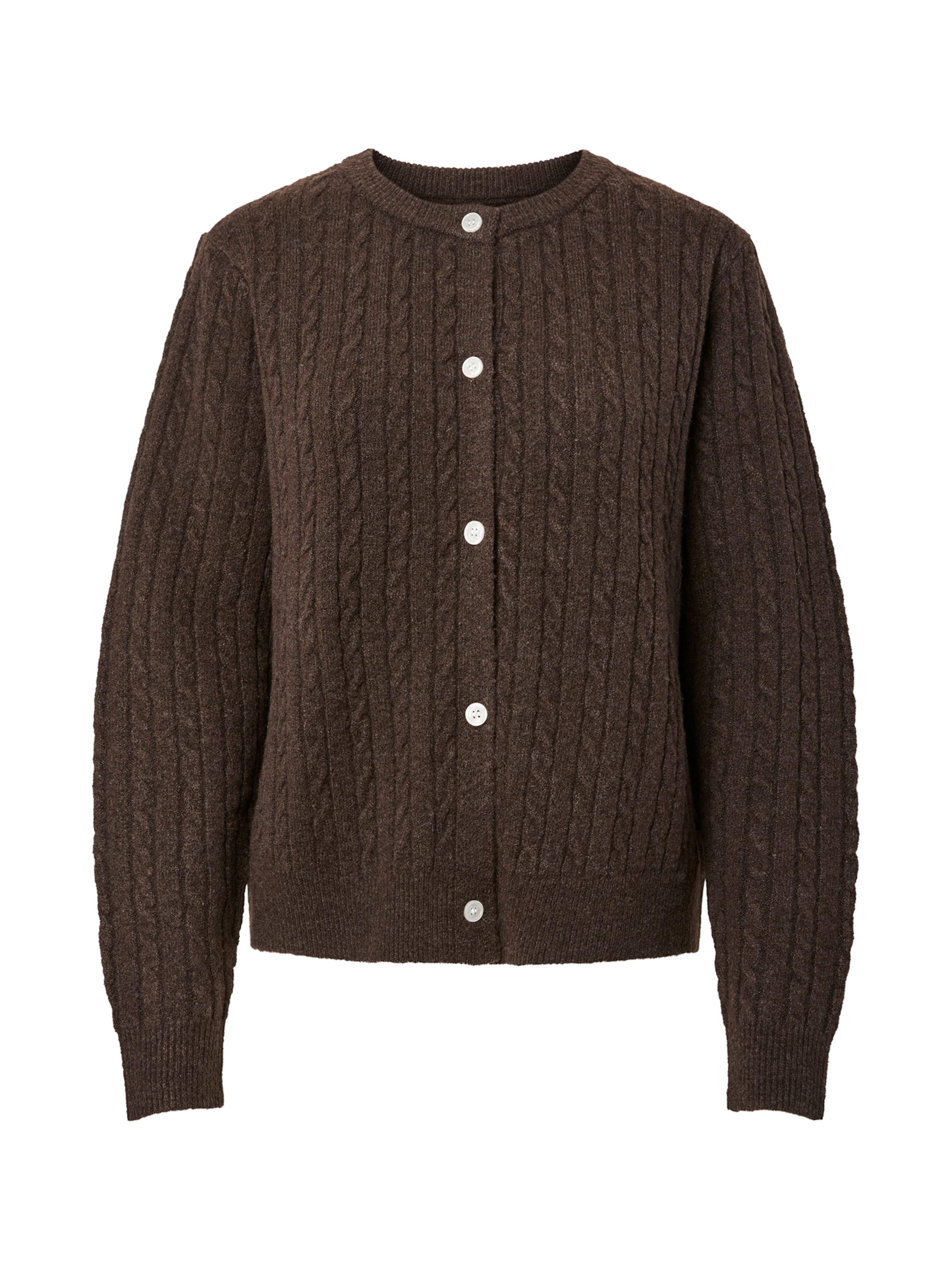 PIECES Knit cardigan 'PCSILLY' in XS in Dark brown, Item view