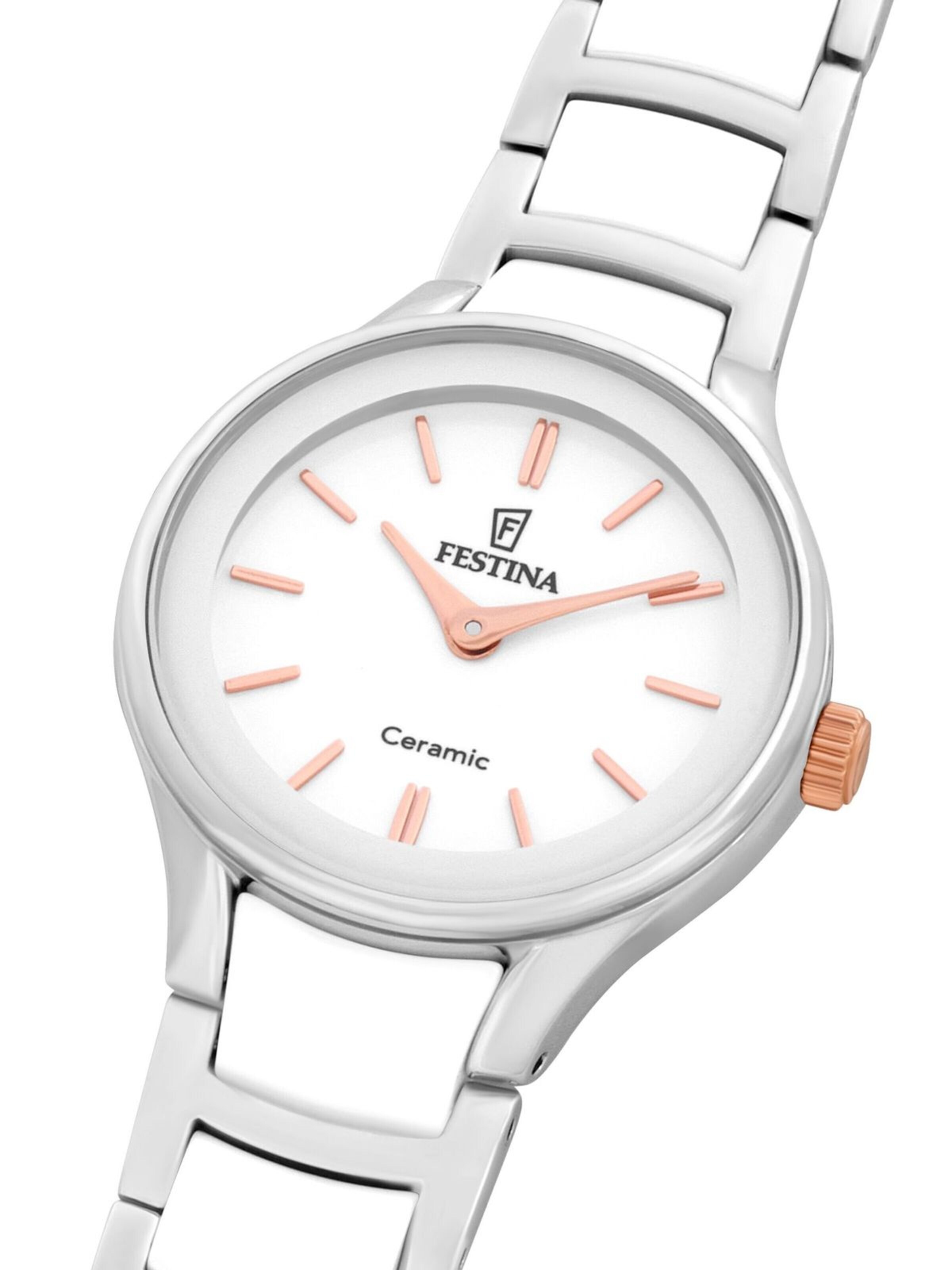 FESTINA Analog Watch 'Watch Ceramic' in White