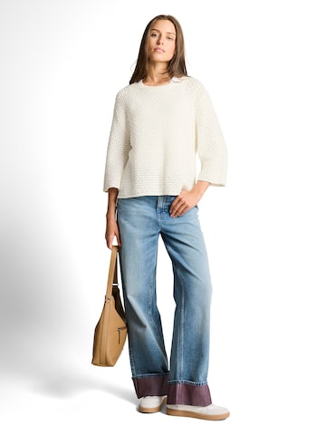 TOM TAILOR Pulóver - fehér