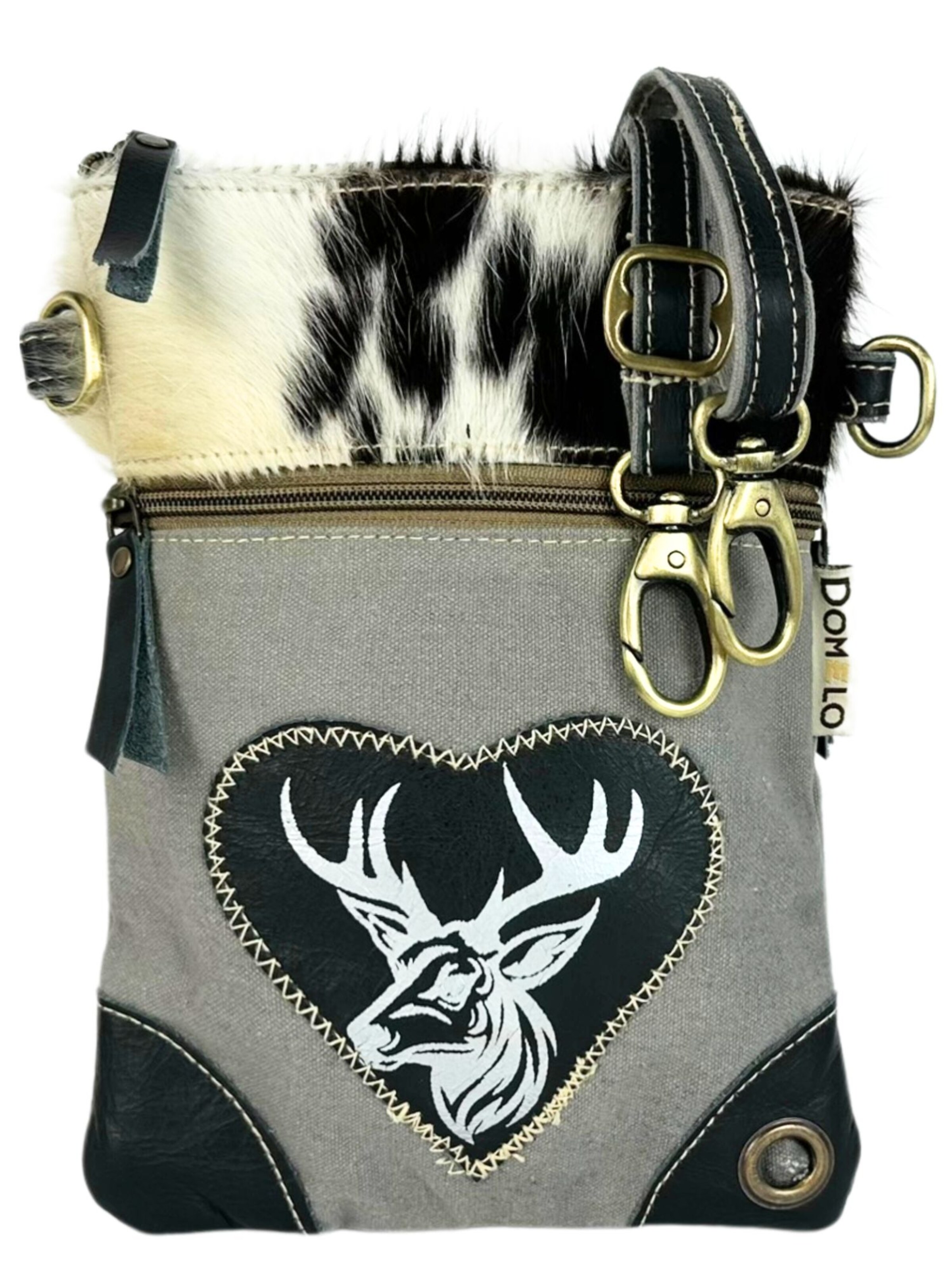 DOMELO Umhängetasche 'Domelo' in Grau: Vorderseite