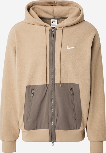 Nike Sportswear Collegetakki värissä beige / mudanvärinen / valkoinen, Tuotenäkymä