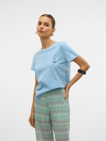 T-shirt VERO MODA en bleu : devant