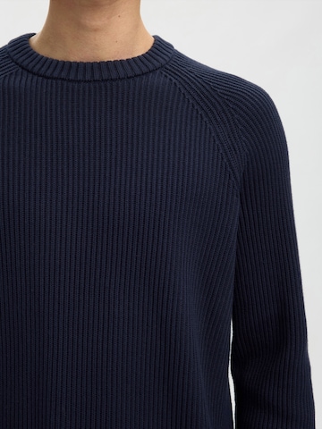 SELECTED - Jersey 'SLMBraun' en azul