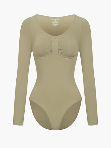 cfab by creamy fabrics Shapingbody 'Sculpting Shapewear Longsleeve mit Slip' in Groen