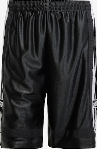 melns ADIDAS ORIGINALS Vaļīgs piegriezums Bikses 'Adibreak': no priekšpuses