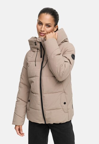 Giacca invernale 'Kuscheltatze XVI' di MARIKOO in beige: frontale
