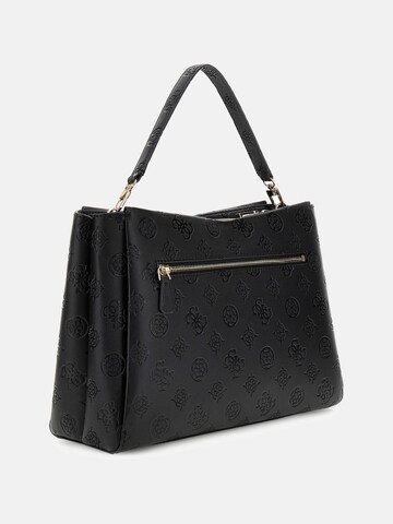 GUESS Schultertasche 'Tisha' in Schwarz