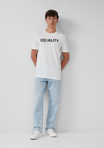T-Shirt s.Oliver en blanc